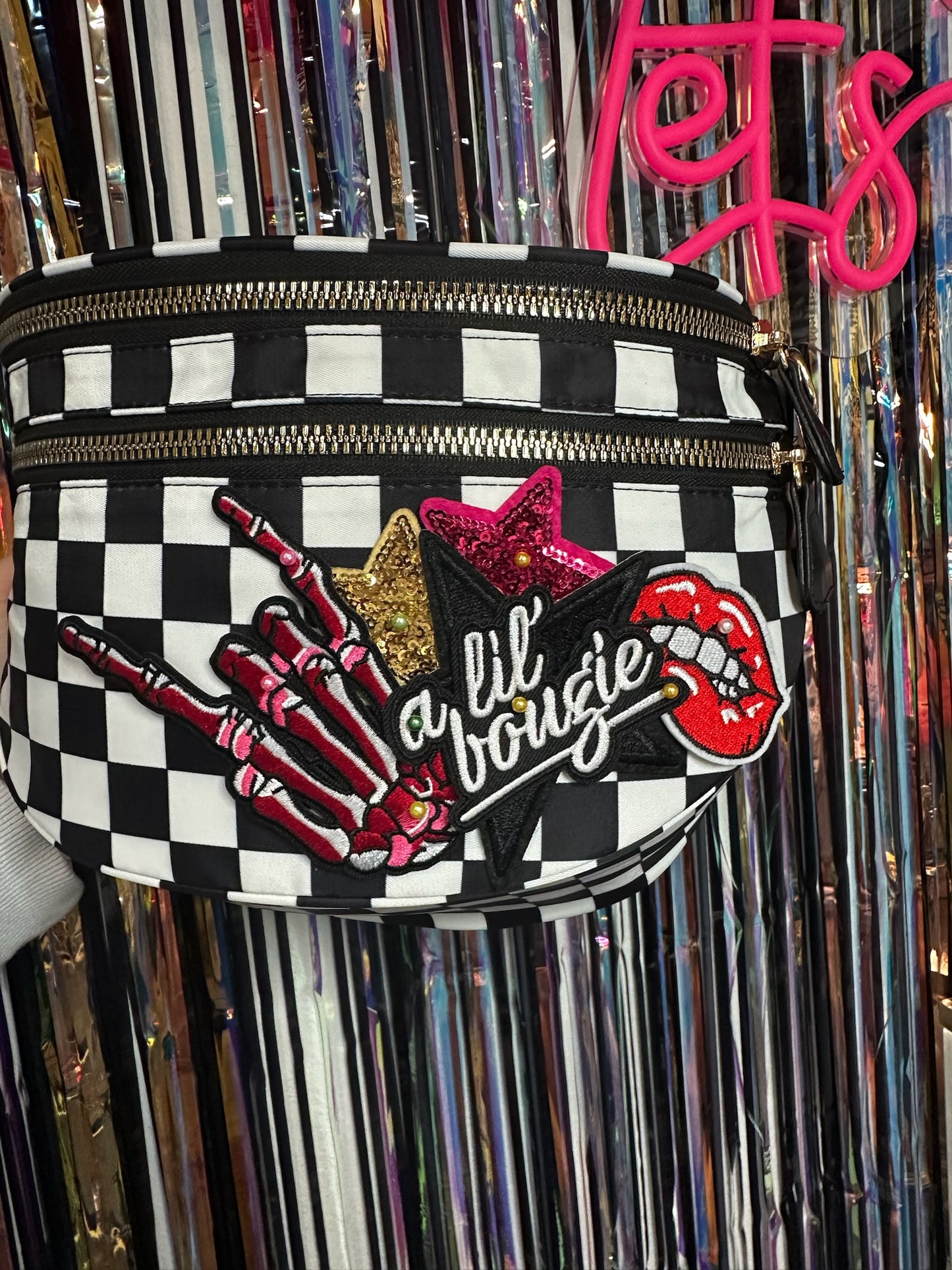 BLACK AND WHITE Bum Bag