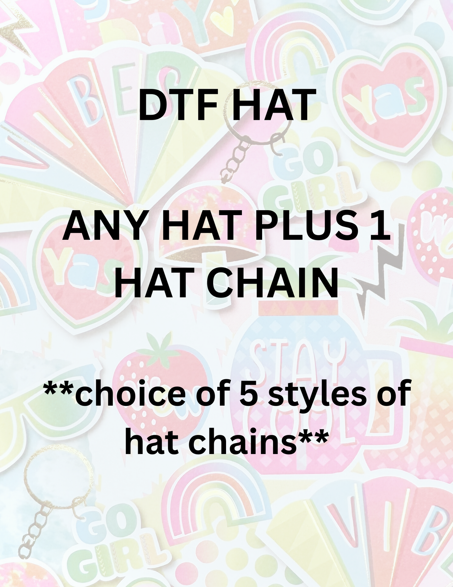 DTF TRUCKER HAT w/HATCHAIN