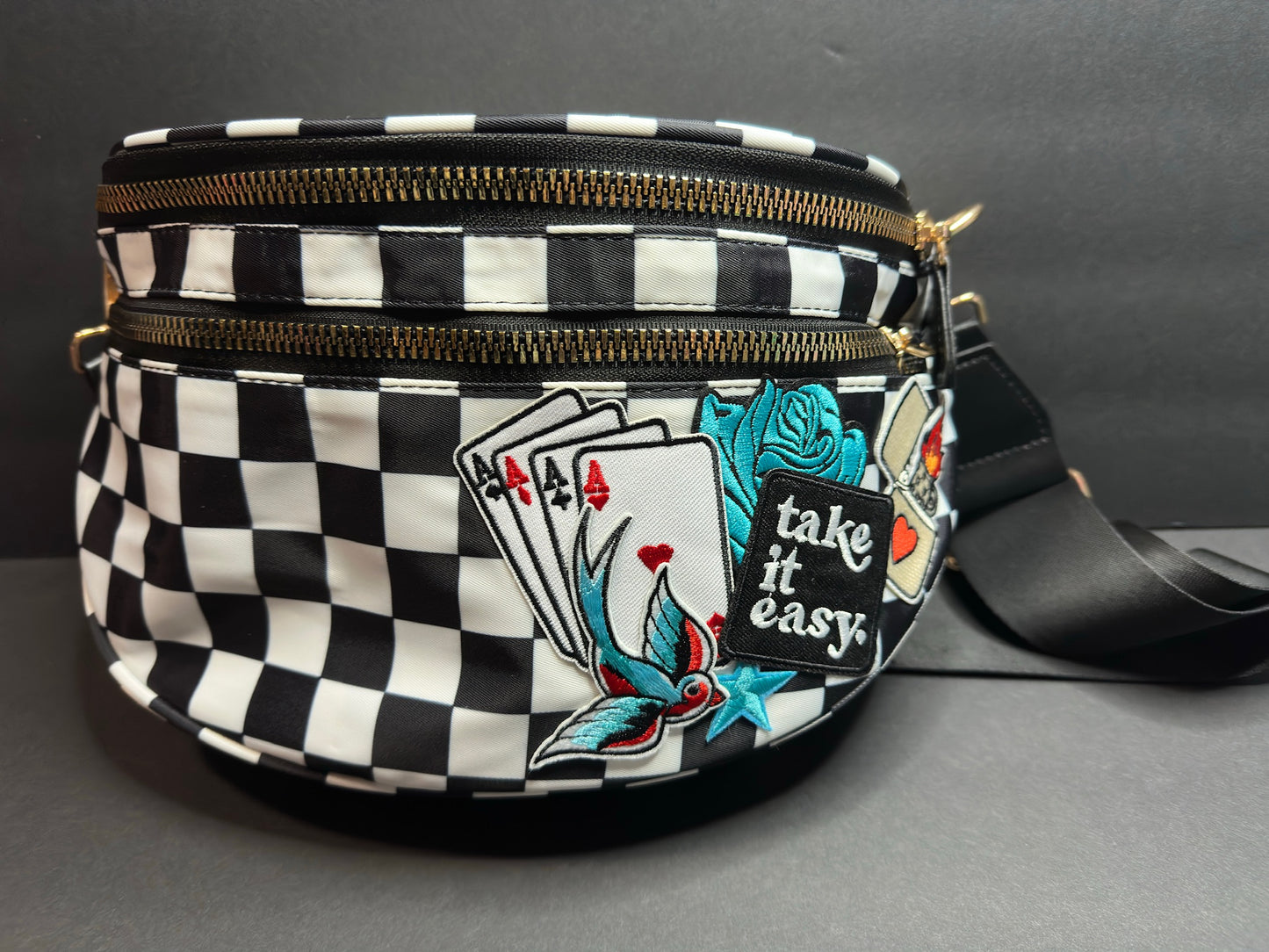 BLACK AND WHITE Bum Bag