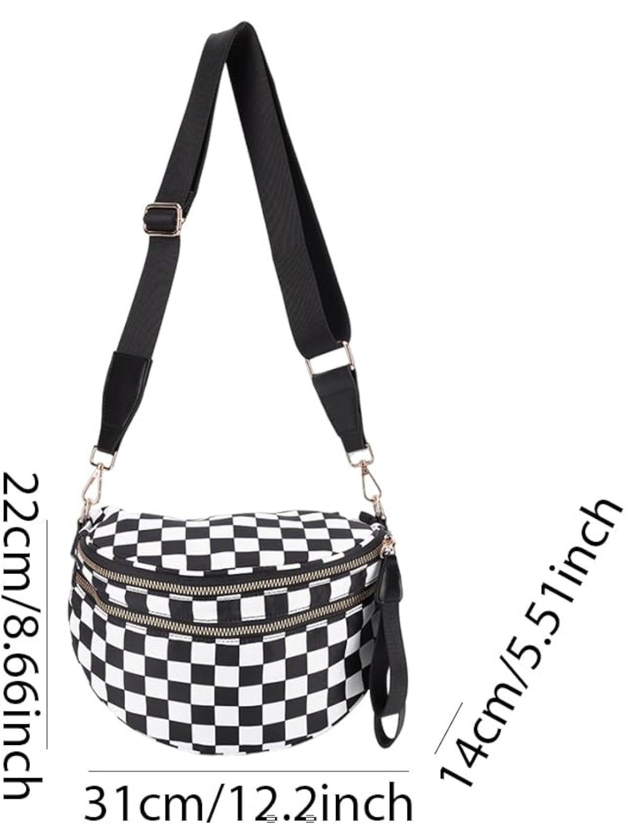 BLACK AND WHITE Bum Bag