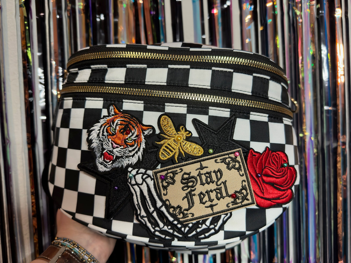 BLACK AND WHITE Bum Bag