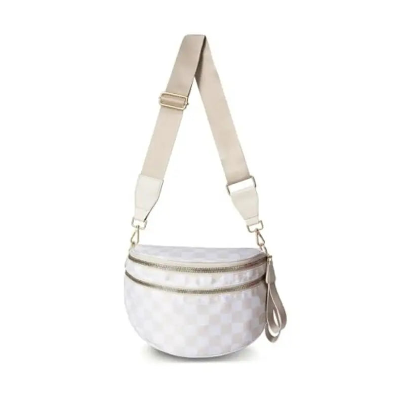 CHECKERED BUM BAG