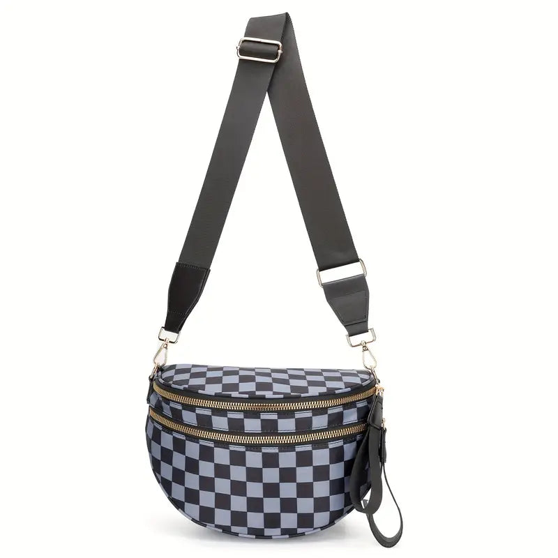 CHECKERED BUM BAG