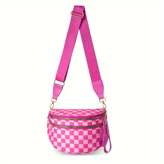 **RESERVE** PINK CHECKERED BUM BAG